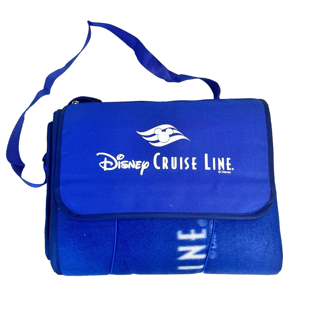 Disney Cruise Line Blue Foldable Beach Blanket Tote